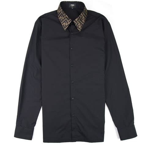 black fendi button up shirt|Shirt .